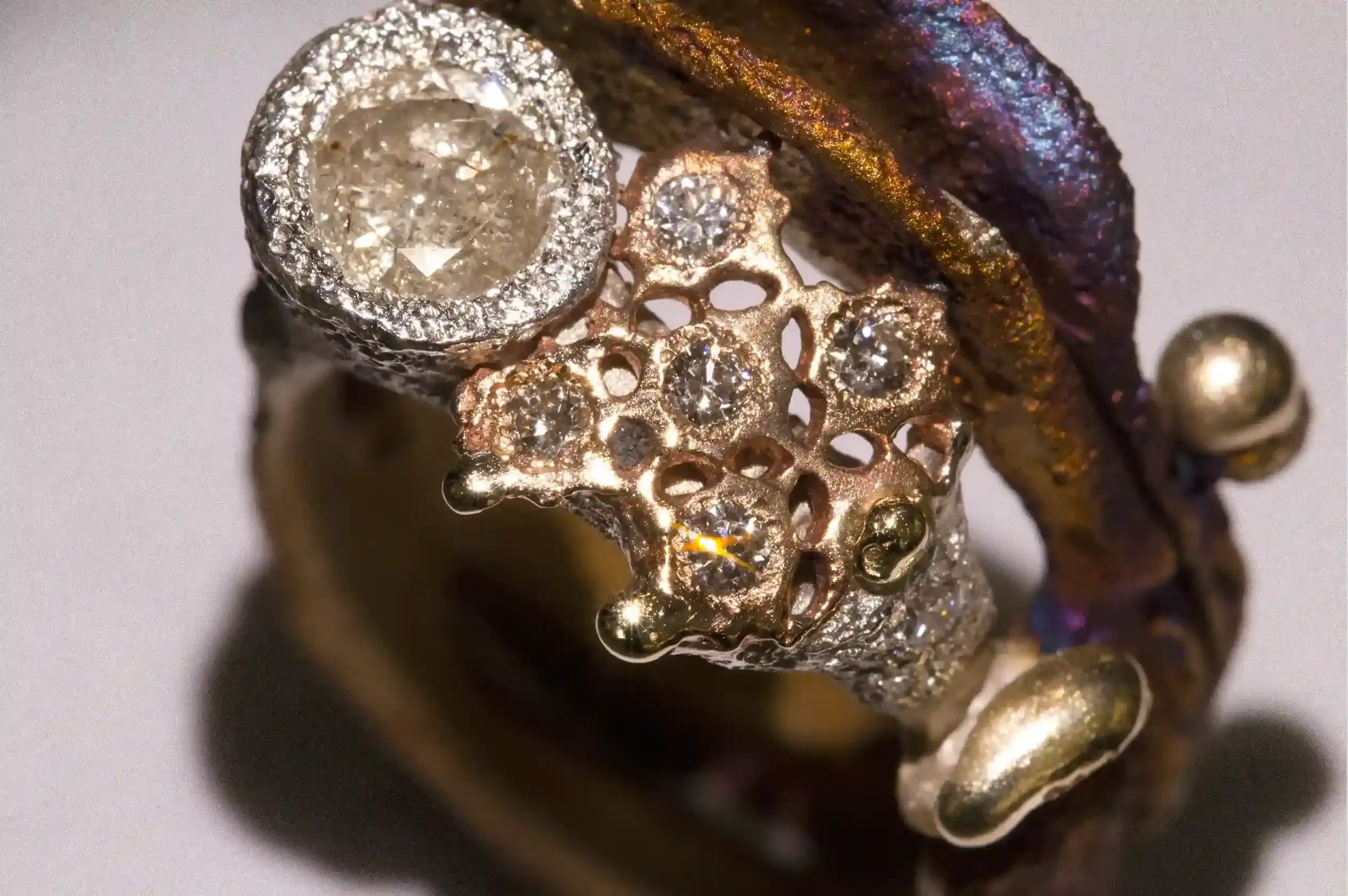 gioielli artigianali Milano - anelli in argento, bronzo, diamanti